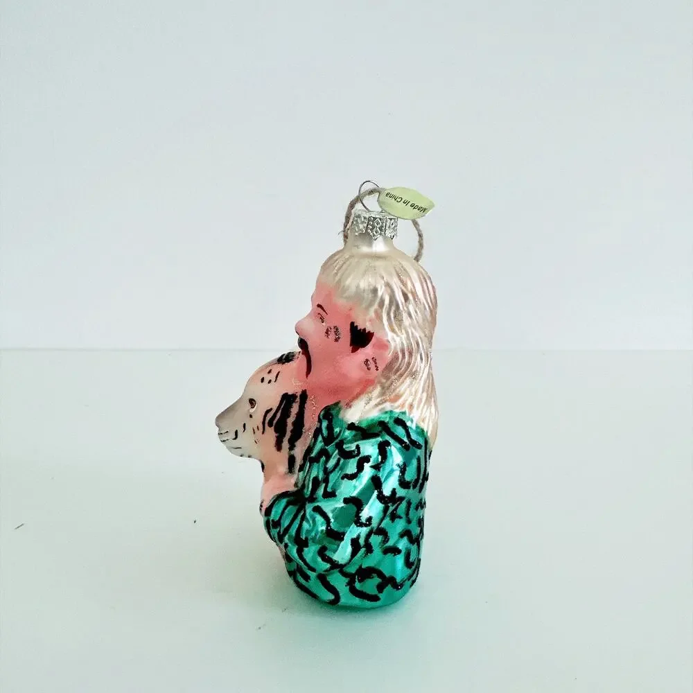 JOE EXOTIC TIGER KING GLASS ORNAMENT